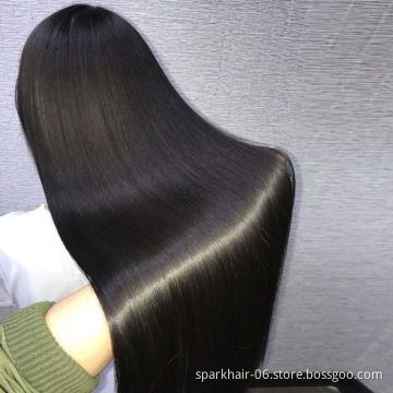 Swiss Lace Frontal Straight Wig Vendor Natural Color Raw Unprocessed Brazilian 100% Cuticle Aligned Human Hair Lace Front Wig